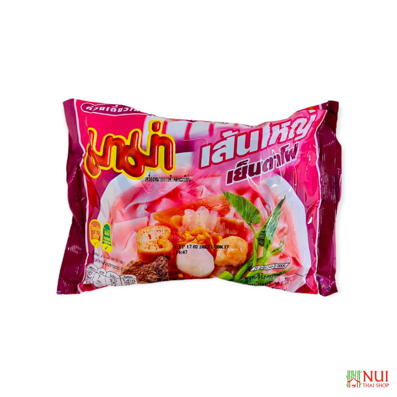 Instant Flat Rice Noodles Yen Ta Fo 50g MAMA